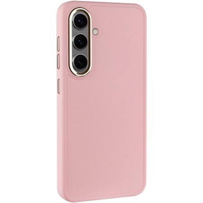 TPU чохол Bonbon Metal Style для Samsung Galaxy S23 Рожевий / Light pink