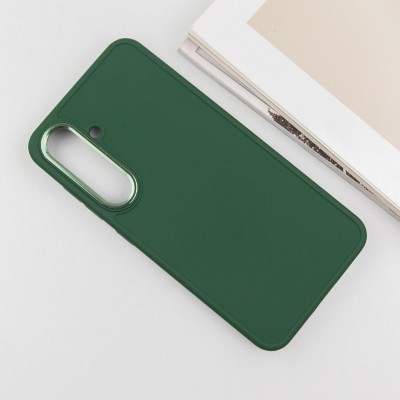 TPU чохол Bonbon Metal Style для Samsung Galaxy S23+ Зелений / Army green
