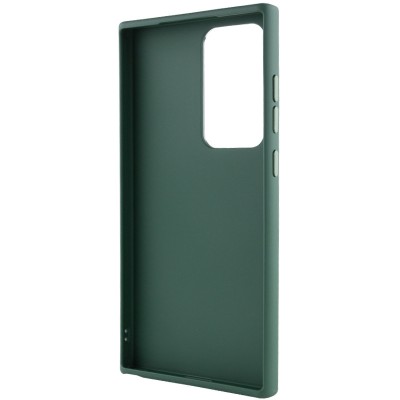 TPU чохол Bonbon Metal Style для Samsung Galaxy S24 Ultra Зелений / Army green