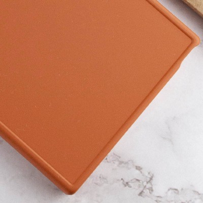 TPU чохол Bonbon Metal Style для Samsung Galaxy S24 Ultra Помаранчевий / Papaya