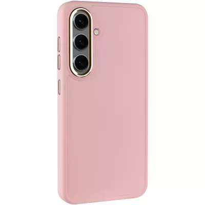 TPU чохол Bonbon Metal Style для Samsung Galaxy S24 Рожевий / Light pink