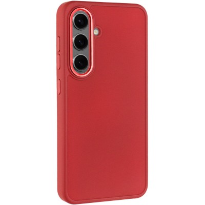 TPU чохол Bonbon Metal Style для Samsung Galaxy S24 Червоний / Red