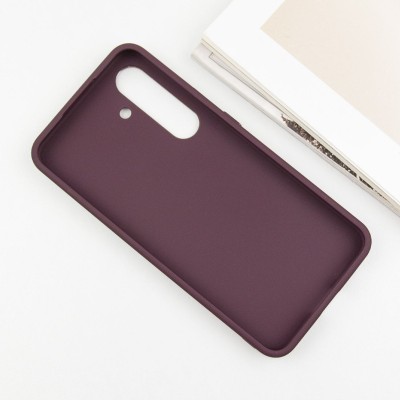 TPU чохол Bonbon Metal Style для Samsung Galaxy S24+ Бордовий / Plum