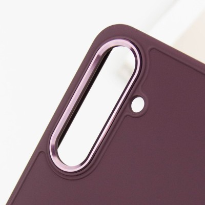 TPU чохол Bonbon Metal Style для Samsung Galaxy S24+ Бордовий / Plum