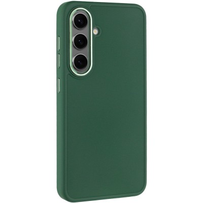TPU чохол Bonbon Metal Style для Samsung Galaxy S24+ Зелений / Army green