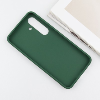 TPU чохол Bonbon Metal Style для Samsung Galaxy S24+ Зелений / Army green