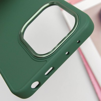 TPU чохол Bonbon Metal Style для Xiaomi Redmi Note 13 4G Зелений / Pine green