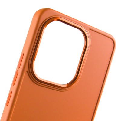 TPU чохол Bonbon Metal Style для Xiaomi Redmi Note 13 Pro 4G / Poco M6 Pro 4G Помаранчевий / Papaya