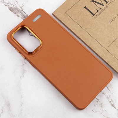 TPU чохол Bonbon Metal Style для Xiaomi Redmi Note 13 Pro+ Помаранчевий / Papaya