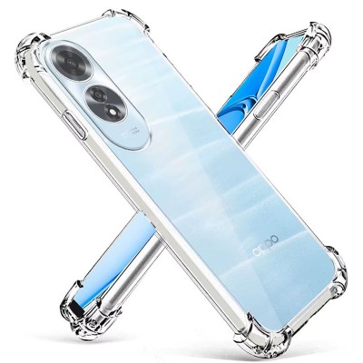 TPU чохол GETMAN Ease logo посилені кути Full Camera для Oppo A60 4G Безбарвний (прозорий)