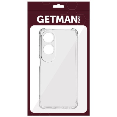 TPU чохол GETMAN Ease logo посилені кути Full Camera для Oppo A60 4G Безбарвний (прозорий)
