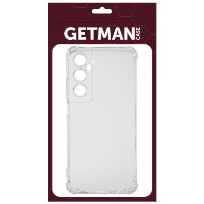 TPU чохол GETMAN Ease logo посилені кути Full Camera для Realme C65 4G Безбарвний (прозорий)
