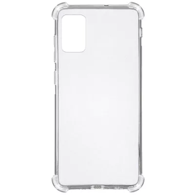 TPU чохол GETMAN Ease logo посилені кути для Samsung Galaxy A71 Безбарвний (прозорий)