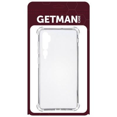 TPU чохол GETMAN Ease logo посилені кути для Xiaomi Mi Note 10 / Note 10 Pro / Mi CC9 Pro Безбарвний (прозорий)