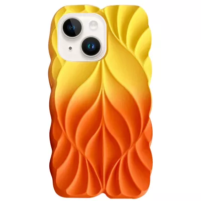 TPU чохол Leaf для Apple iPhone 14 / 13 (6.1") Yellow / Orange