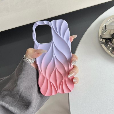 TPU чохол Leaf для Apple iPhone 14 Pro Max (6.7") Lilac / Pink