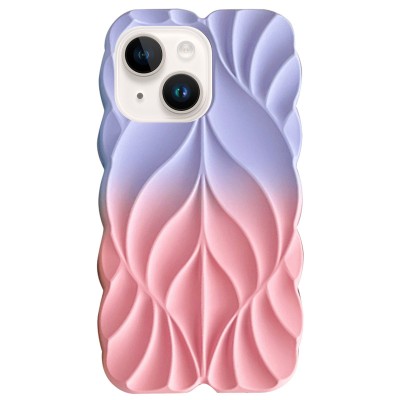 TPU чохол Leaf для Apple iPhone 15 (6.1") Lilac / Pink TPU чохол Leaf для Apple iPhone 15 (6.1") Lilac / Pink