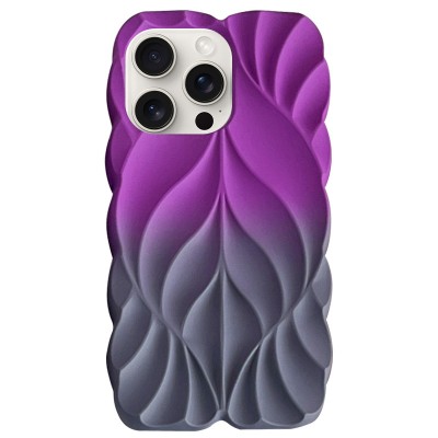 TPU чохол Leaf для Apple iPhone 15 Pro Max (6.7") Violet / Grey TPU чохол Leaf для Apple iPhone 15 Pro Max (6.7") Violet / Grey