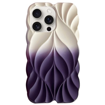TPU чохол Leaf для Apple iPhone 15 Pro Max (6.7") White / Purple TPU чохол Leaf для Apple iPhone 15 Pro Max (6.7") White / Purple