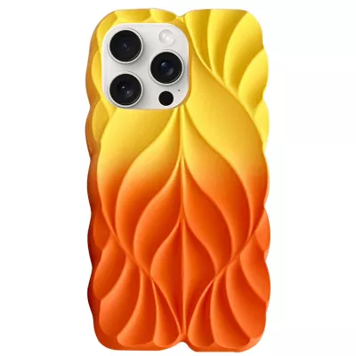 TPU чохол Leaf для Apple iPhone 15 Pro Max (6.7") Yellow / Orange
