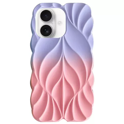 TPU чохол Leaf для Apple iPhone 16 (6.1") Lilac / Pink