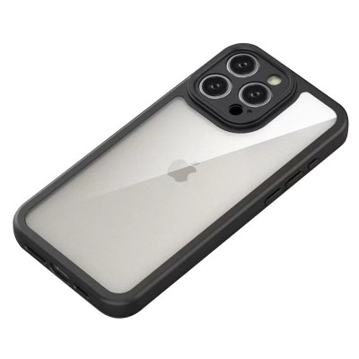 TPU чохол Transparent + Colour 1,5mm для Apple iPhone 11 Pro Max (6.5") Black