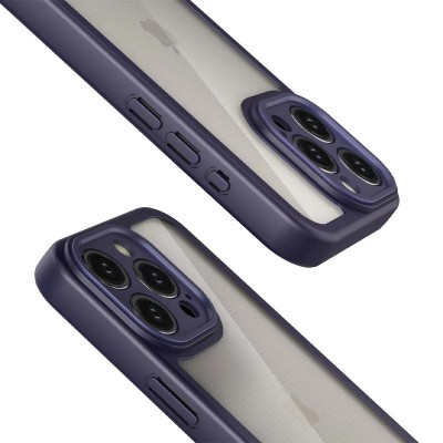 TPU чохол Transparent + Colour 1,5mm для Apple iPhone 16 Pro (6.3") Purple