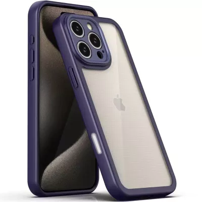 TPU чохол Transparent + Colour 1,5mm для Apple iPhone 16 Pro Max (6.9") Purple