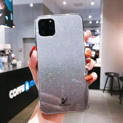 TPU+Glass чехол Swarovski для Apple iPhone 11 Pro (5.8") Черный