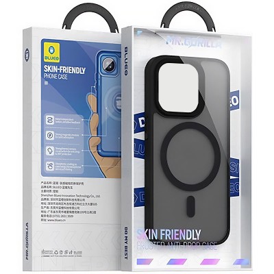 TPU+PC чохол Blueo Skin Friendly Frosted with MagSafe для Apple iPhone 14 / 13 (6.1") Чорний