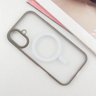 TPU+PC чохол Blueo Skin Friendly Frosted with MagSafe для Apple iPhone 16 (6.1") Сірий TPU+PC чохол Blueo Skin Friendly Frosted with MagSafe для Apple iPhone 16 (6.1") Сірий
