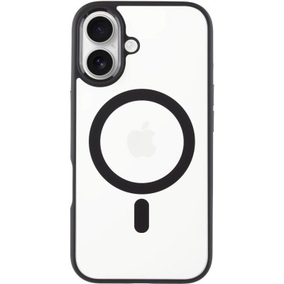 TPU+PC чохол Blueo Skin Friendly Frosted with MagSafe для Apple iPhone 16 (6.1") Чорний