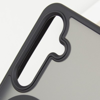 TPU+PC чохол Metal Buttons with MagSafe Colorful для Samsung Galaxy S24+ Чорний / Black