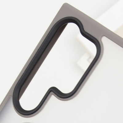 TPU+PC чохол Metal Buttons with MagSafe Colorful для Samsung Galaxy S25 Ultra Сірий / Grey