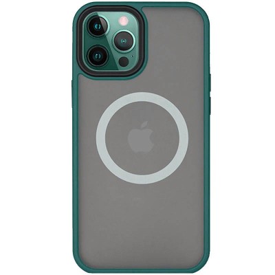 TPU+PC чохол Metal Buttons with MagSafe для Apple iPhone 13 Pro Max (6.7") Зелений