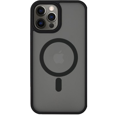 TPU+PC чохол Metal Buttons with MagSafe для Apple iPhone 14 Pro Max (6.7") Чорний