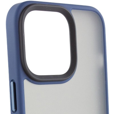 TPU+PC чохол Metal Buttons with MagSafe для Apple iPhone 15 Pro Max (6.7") Синій TPU+PC чохол Metal Buttons with MagSafe для Apple iPhone 15 Pro Max (6.7") Синій
