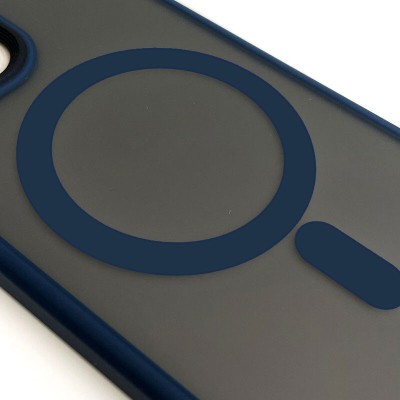 TPU+PC чохол Metal Buttons with MagSafe для Apple iPhone 15 Pro Max (6.7") Синій TPU+PC чохол Metal Buttons with MagSafe для Apple iPhone 15 Pro Max (6.7") Синій