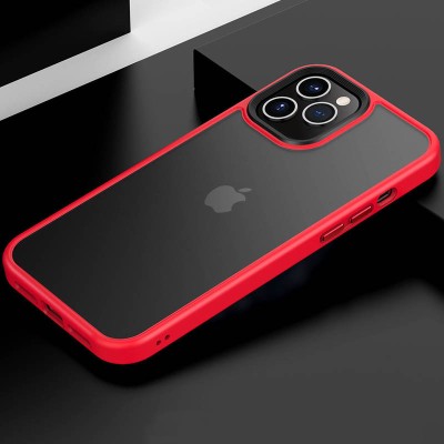 TPU+PC чохол Metal Buttons для Apple iPhone 11 Pro (5.8") Червоний
