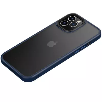 TPU+PC чохол Metal Buttons для Apple iPhone 11 Pro Max (6.5") Синій