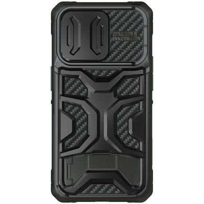 TPU+PC чохол Nillkin CamShield Adventurer Pro (шторка на камеру) для Apple iPhone 14 Pro (6.1") Armor Black