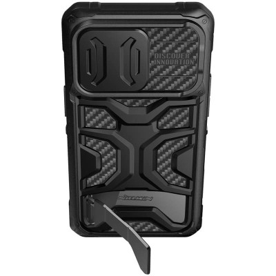 TPU+PC чохол Nillkin CamShield Adventurer Pro (шторка на камеру) для Apple iPhone 14 Pro (6.1") Armor Black