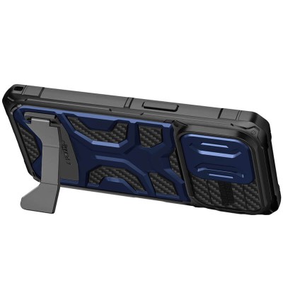 TPU+PC чохол Nillkin CamShield Adventurer Pro (шторка на камеру) для Apple iPhone 14 Pro (6.1") Interstellar Blue