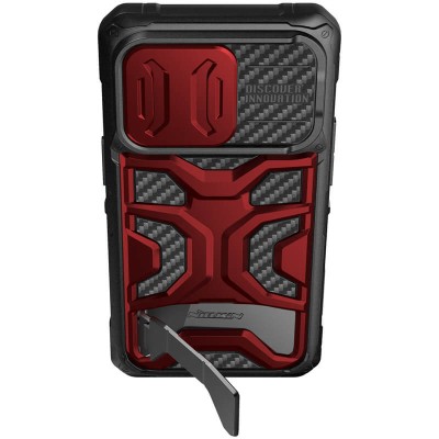 TPU+PC чохол Nillkin CamShield Adventurer Pro (шторка на камеру) для Apple iPhone 14 Pro Max (6.7") Maga Red