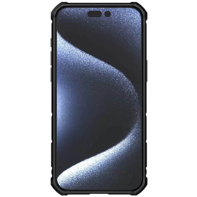 TPU+PC чохол Nillkin CamShield Armor (шторка на камеру) для Apple iPhone 15 Pro (6.1") Чорний