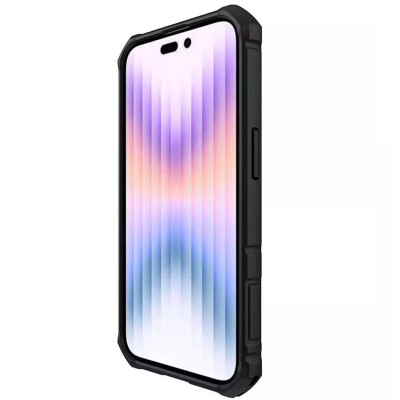 TPU+PC чохол Nillkin CamShield Armor Pro no logo (шторка на камеру) для Apple iPhone 14 Pro (6.1") Зелений