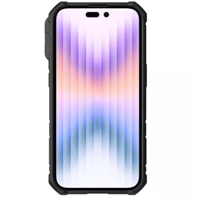 TPU+PC чохол Nillkin CamShield Armor Pro no logo (шторка на камеру) для Apple iPhone 14 Pro (6.1") Зелений
