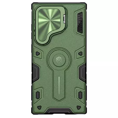 TPU+PC чохол Nillkin CamShield Armor Prop для Samsung Galaxy S25 Ultra Dark Green