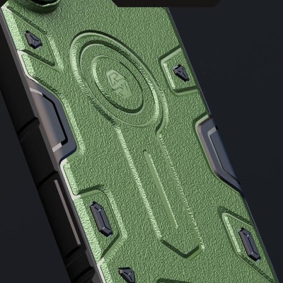 TPU+PC чохол Nillkin CamShield Armor Prop для Samsung Galaxy S25 Ultra Dark Green