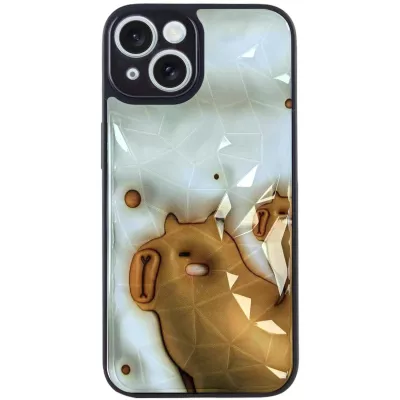 TPU+PC чохол Prisma Fluffie для Apple iPhone 15 (6.1") Capybara